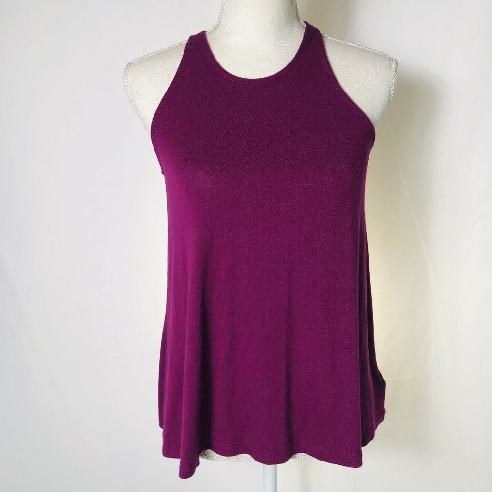 Athlete Women XS Purple Sleeveless Oversize Racerb
